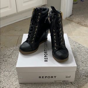 Platform sneaker boots